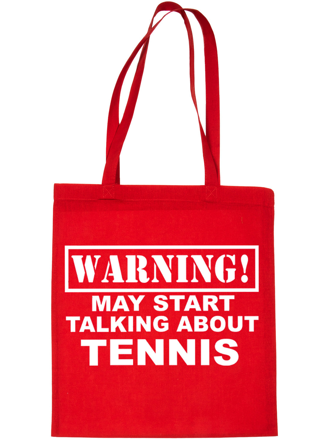 Warning May Talk About Tennis Wimbledon Bag For Life Shopping Tote Bag