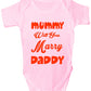 Mummy Will You Marry Daddy Funny Baby Onesie Vest Babygrow