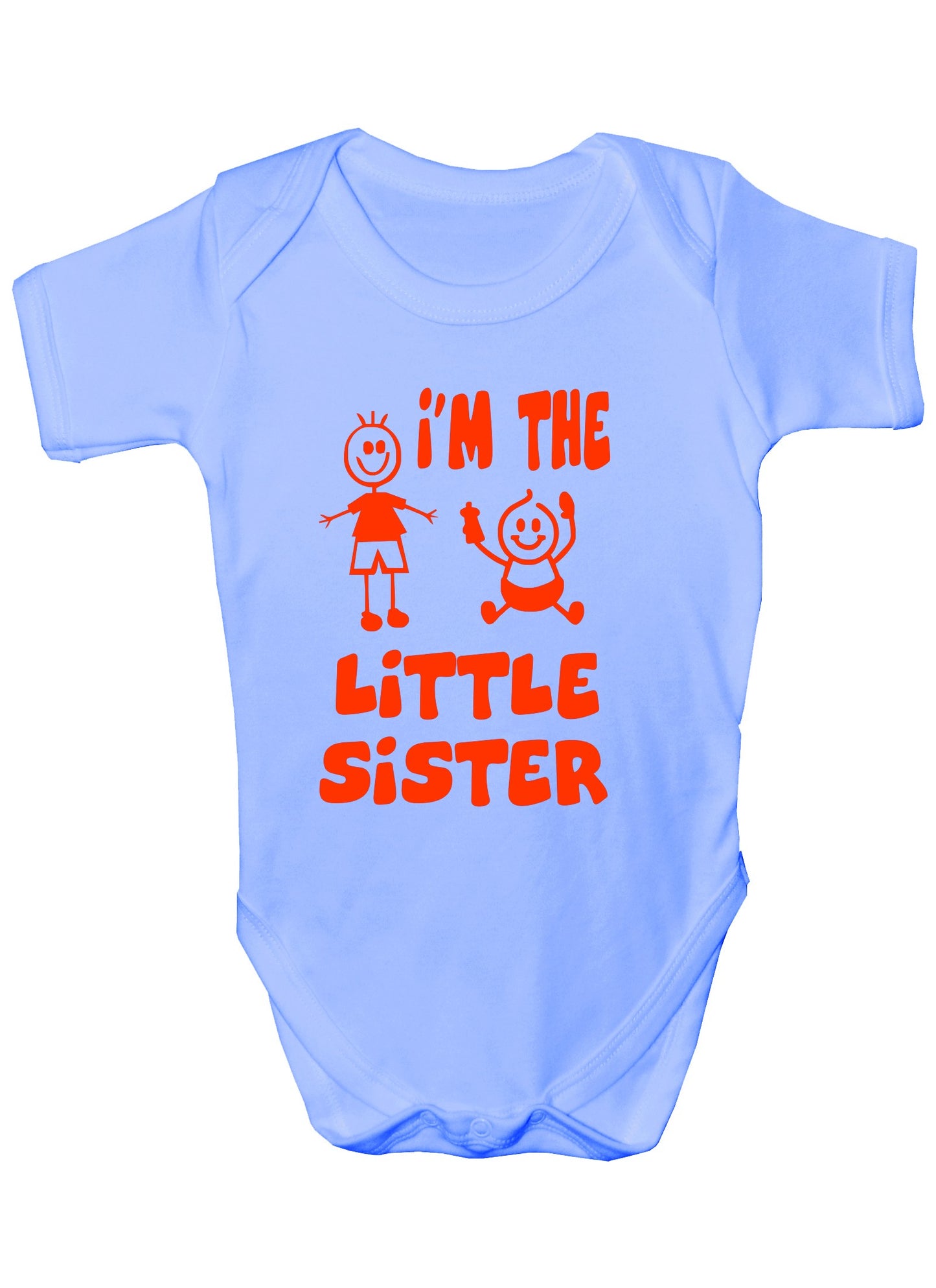 I'm The Little Sister Funny Boys Girls Babygrow