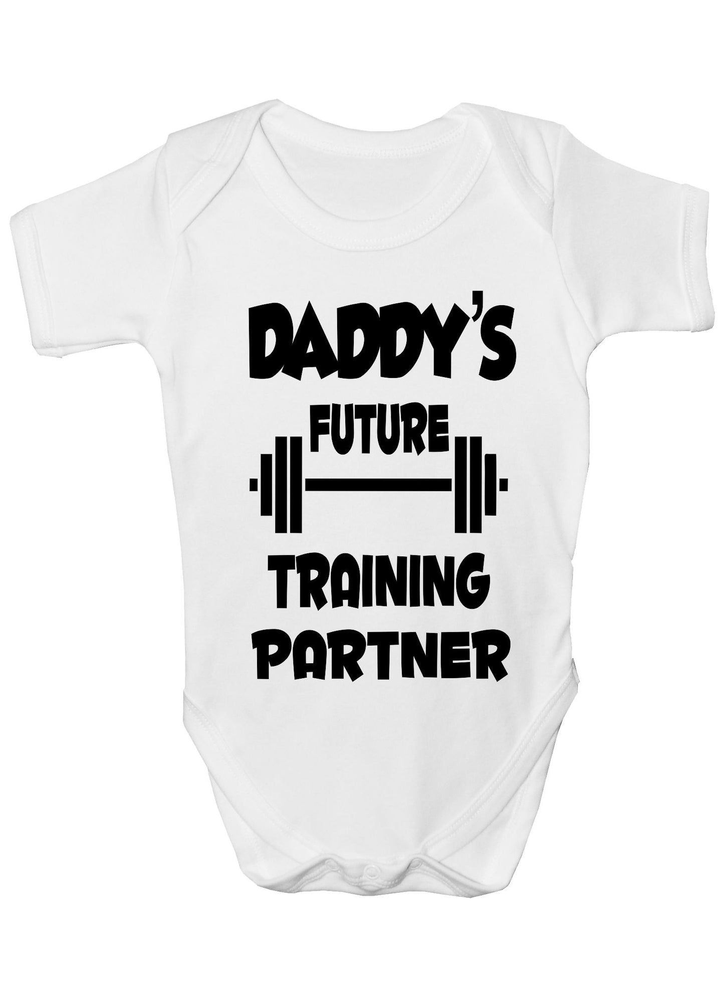 Daddy's Future Training Partner Boys Girls Baby Babygrow