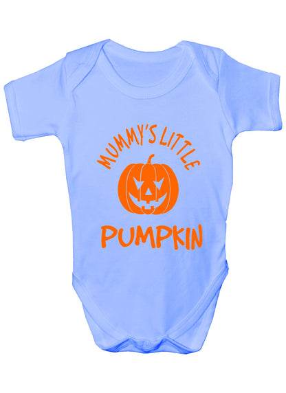 Mummy's Little Pumkin Halloween Boys Girls Baby Babygrow