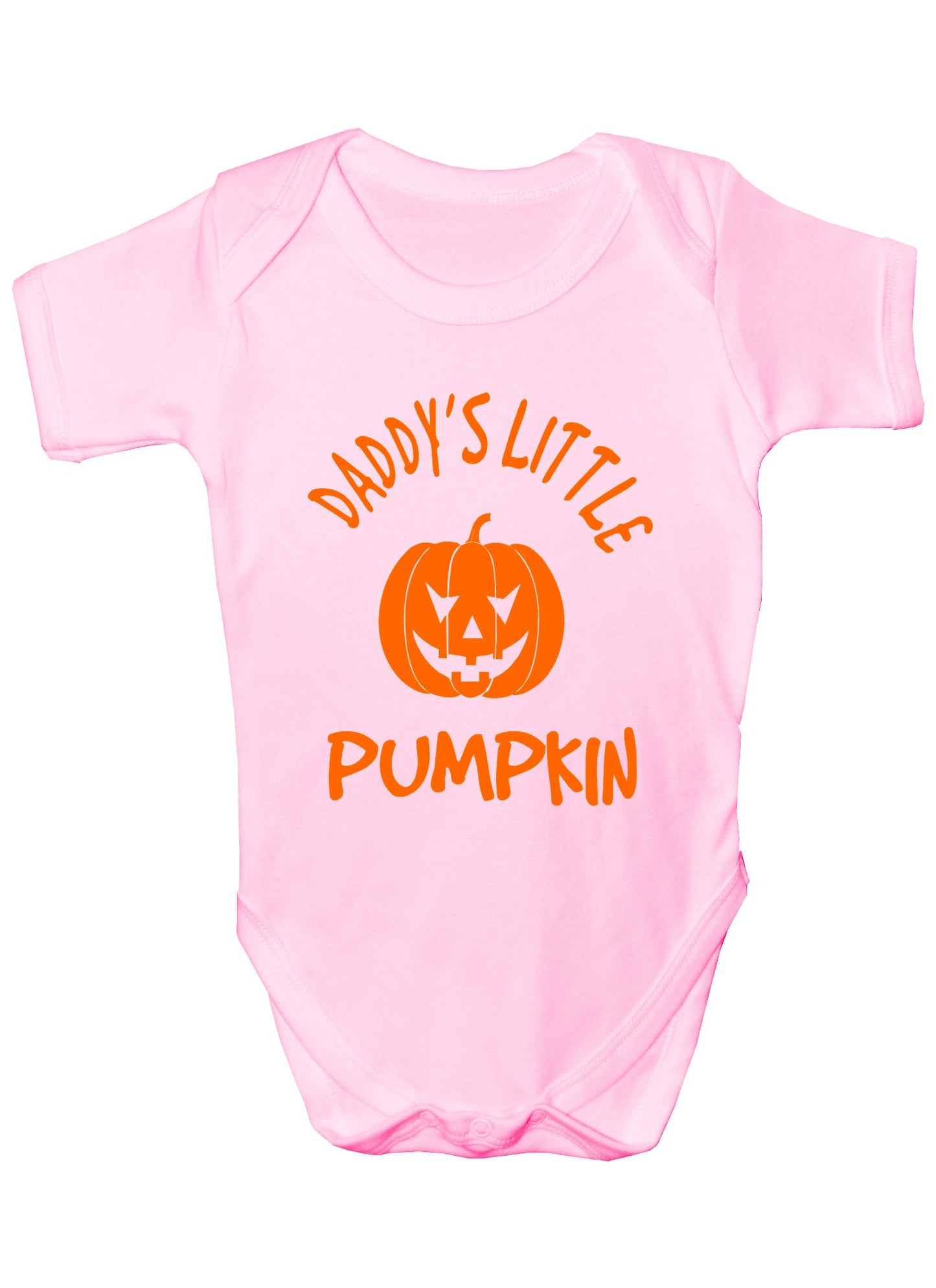 Daddy's Little Pumkin Halloween Boys Girls Baby Babygrow