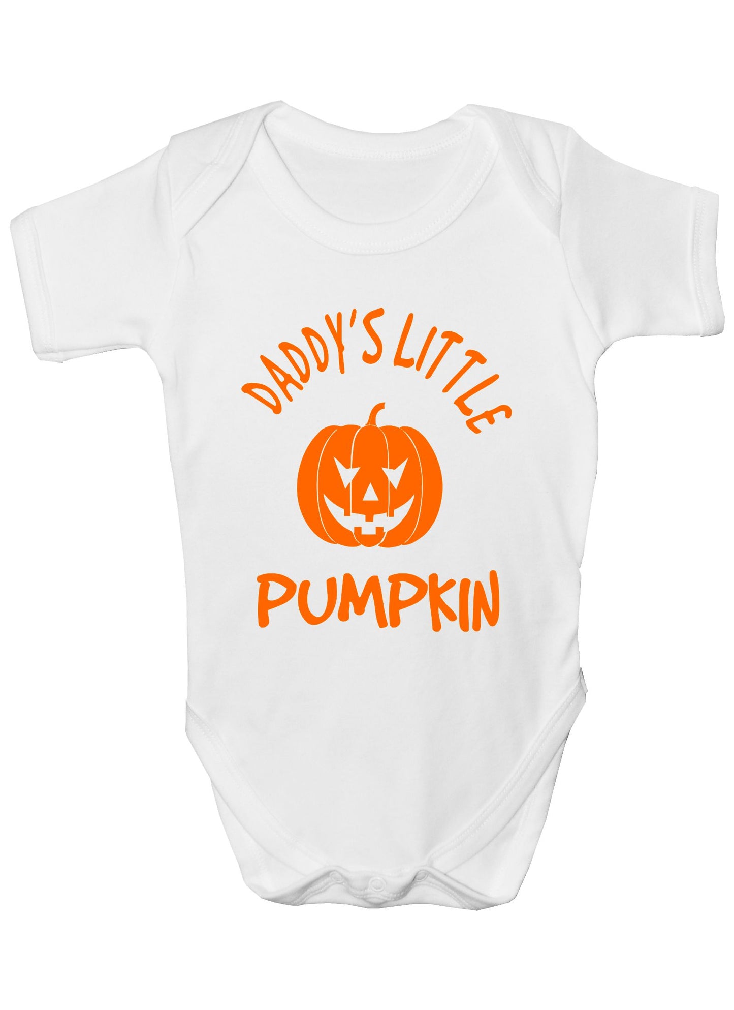 Daddy's Little Pumkin Halloween Boys Girls Baby Babygrow