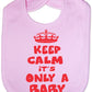 Print4u Keep Calm It's Only A Baby Feeding Bib