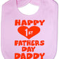 Print4u Happy Father's Day 1st Fathers Day Feeding Bib Present