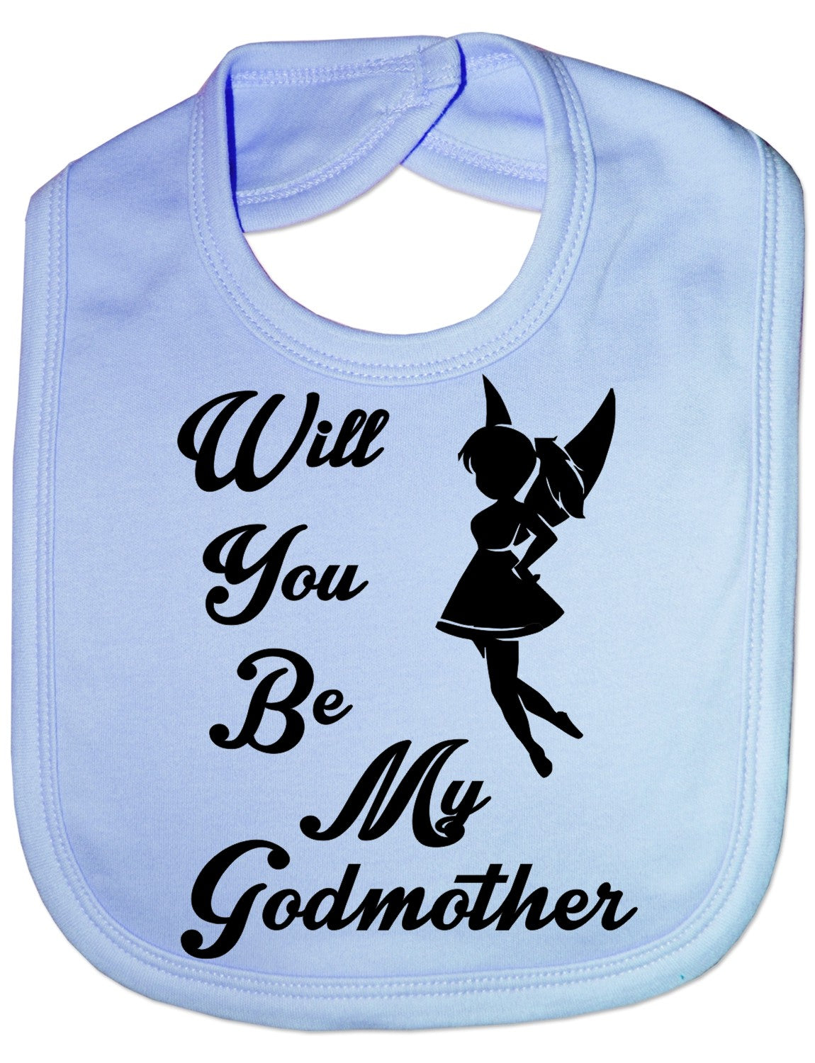 Print4u Will You Be My Godmother Christening Feeding Bib Present