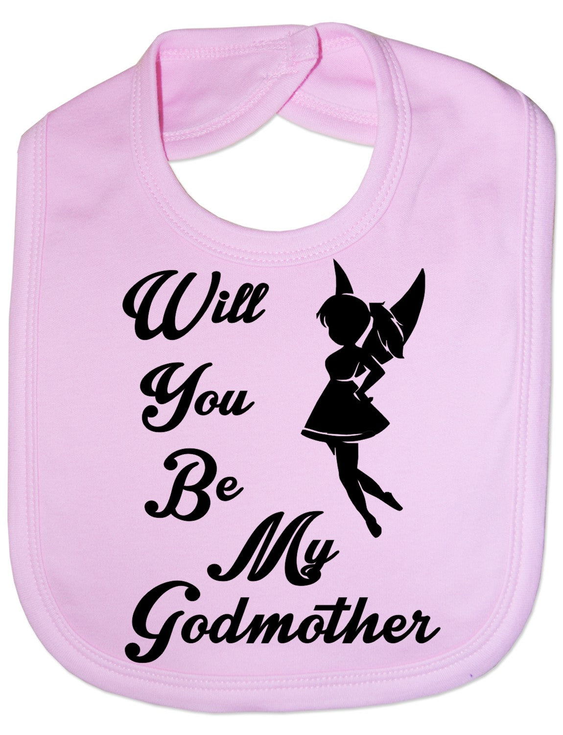 Print4u Will You Be My Godmother Christening Feeding Bib Present