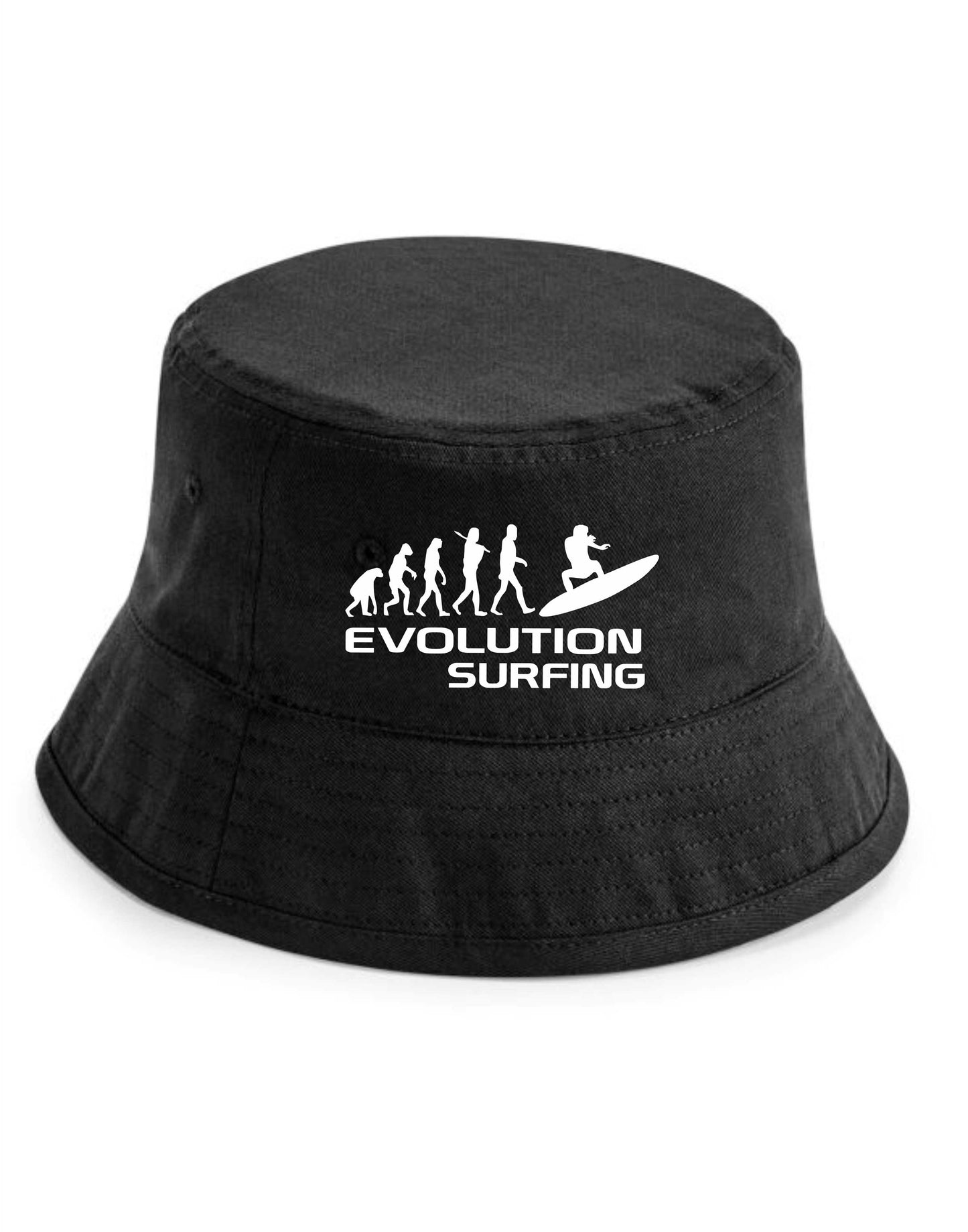 Evolution Of Surfing Bucket Hat Water Sports Gift For Men & Ladies