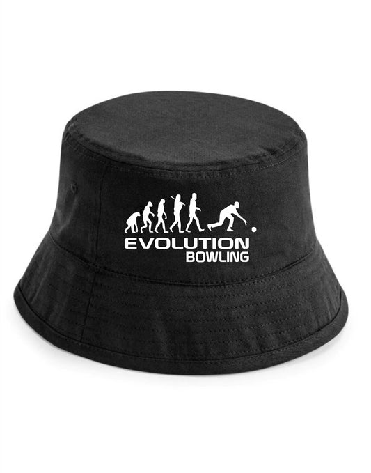 Evolution Of Bowling Bucket Hat Crown Green Birthday Gift For Men & Ladies