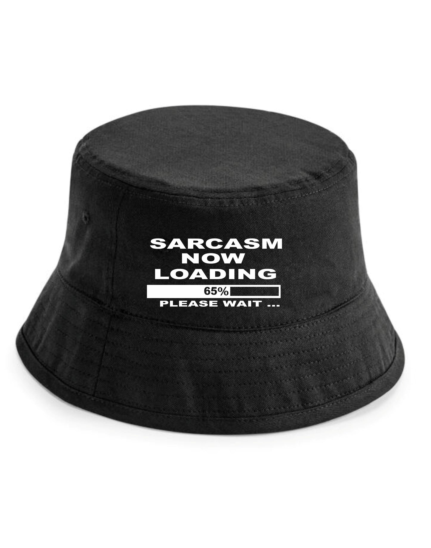 Sarcasm Loading Bucket Hat Slogan Funny Birthday Gift Great for Men & Women