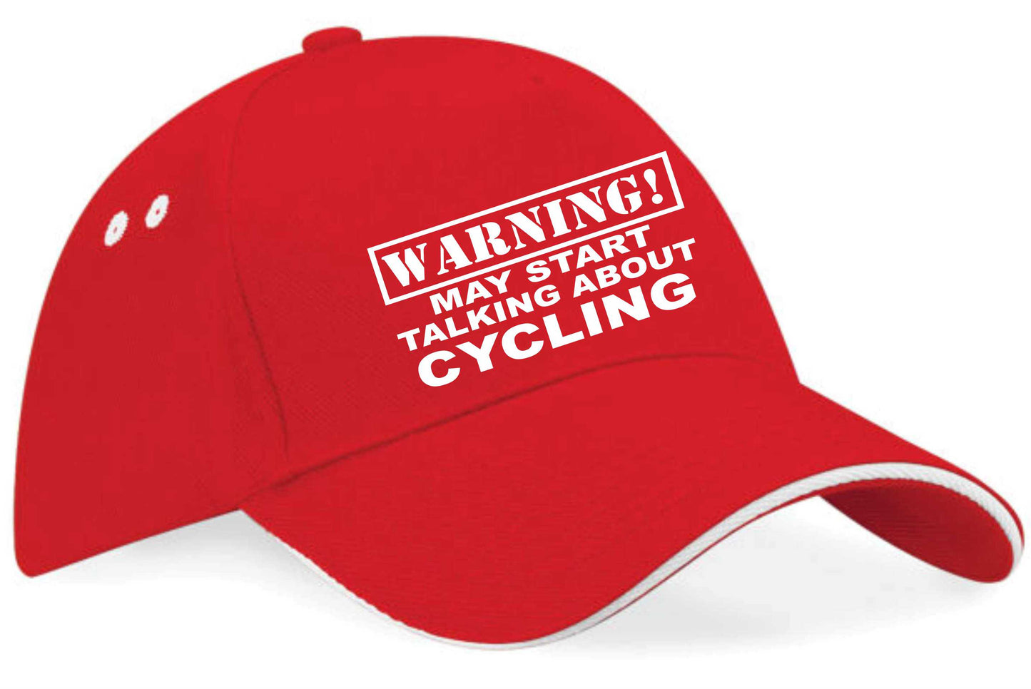 Warning May Talk About Cycling Baseball Cap Sport Lovers Gift For Men & Ladies