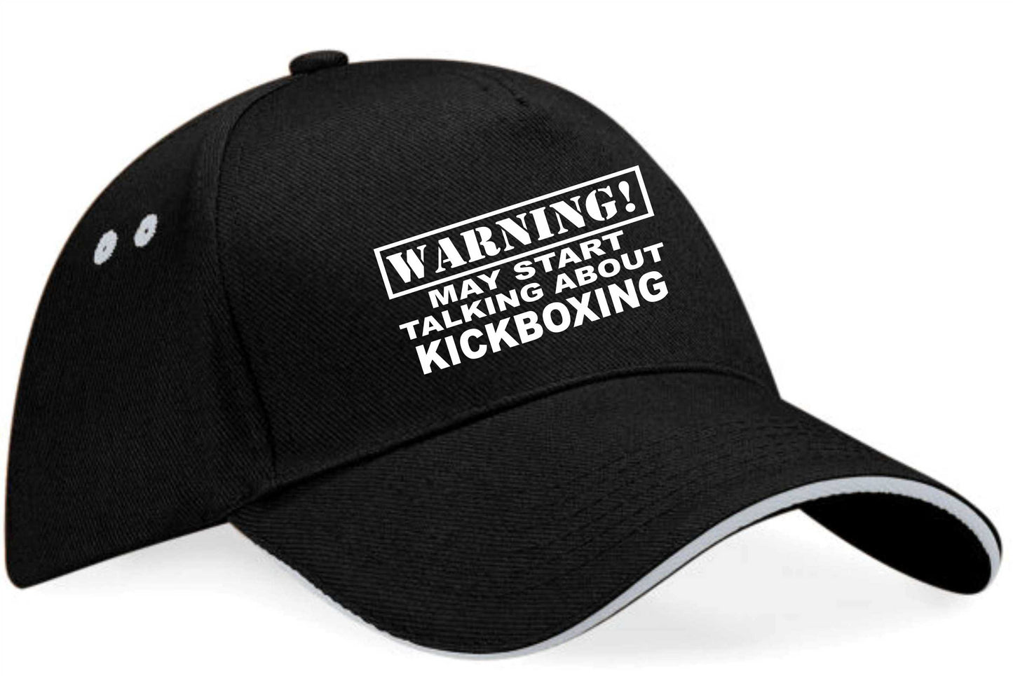 Warning May Talk About Kickboxing Baseball Cap Martial Arts Gift Men & Ladies