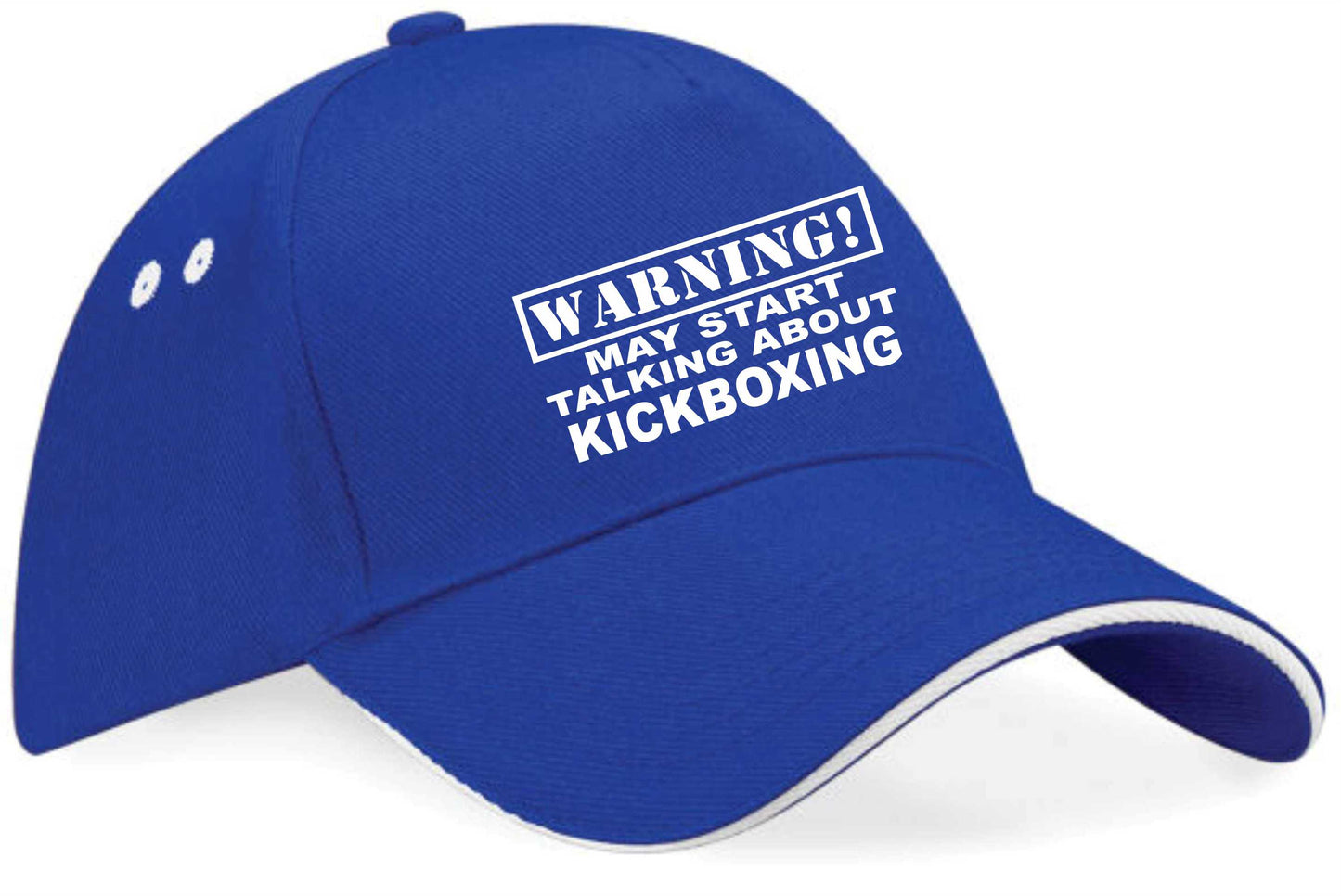 Warning May Talk About Kickboxing Baseball Cap Martial Arts Gift Men & Ladies