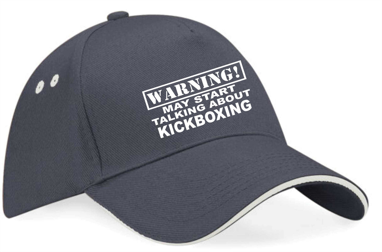 Warning May Talk About Kickboxing Baseball Cap Martial Arts Gift Men & Ladies