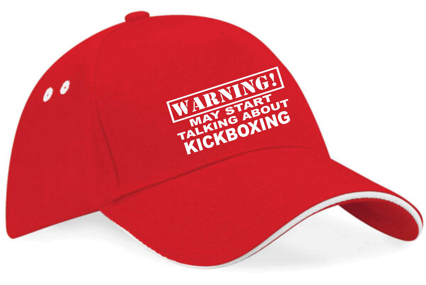 Warning May Talk About Kickboxing Baseball Cap Martial Arts Gift Men & Ladies