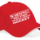 Warning May Talk About Hockey Baseball Cap Sports Lover Gift For Men & Ladies