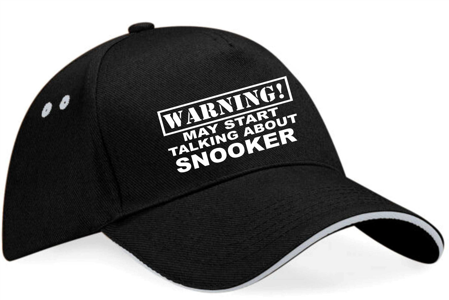 Warning May Talk About Snooker Baseball Cap Sport Lovers Gift For Men & Ladies