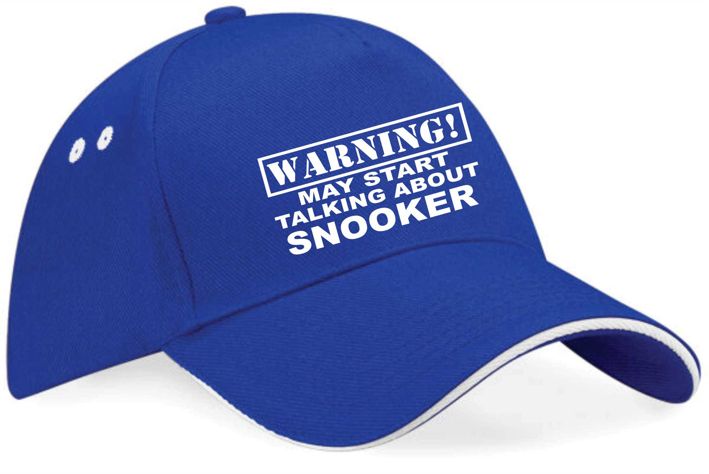 Warning May Talk About Snooker Baseball Cap Sport Lovers Gift For Men & Ladies