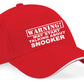 Warning May Talk About Snooker Baseball Cap Sport Lovers Gift For Men & Ladies