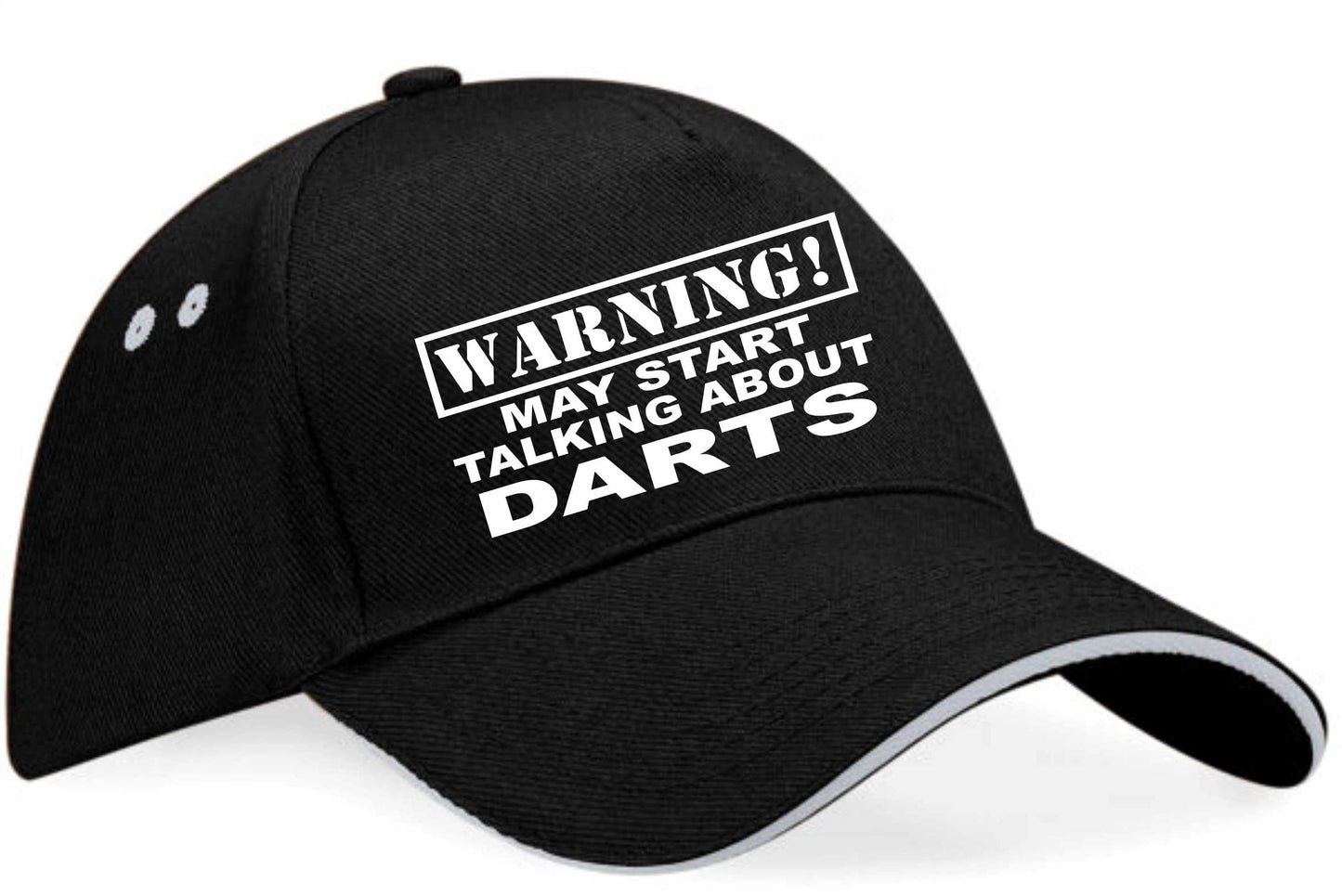 Warning May Talk About Darts Baseball Cap Sport Lovers Gift For Men & Ladies