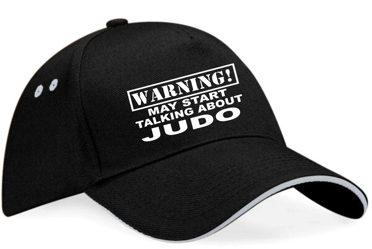 Warning May Talk About Judo Baseball Cap Martial Arts Gift For Men & Ladies