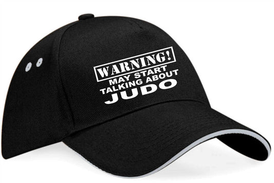 Warning May Talk About Judo Baseball Cap Martial Arts Gift For Men & Ladies