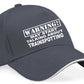 Warning May Talk About Trainspotting Baseball Cap Hobby Gift For Men & Ladies