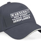 Warning May Talk About Aeroplanes Baseball Cap Hobby Gift For Men & Ladies