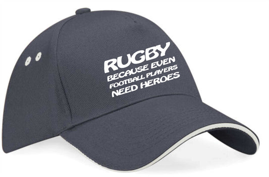 Rugby Footballers Need Hero's Baseball Cap Sport Gift For Men & Ladies