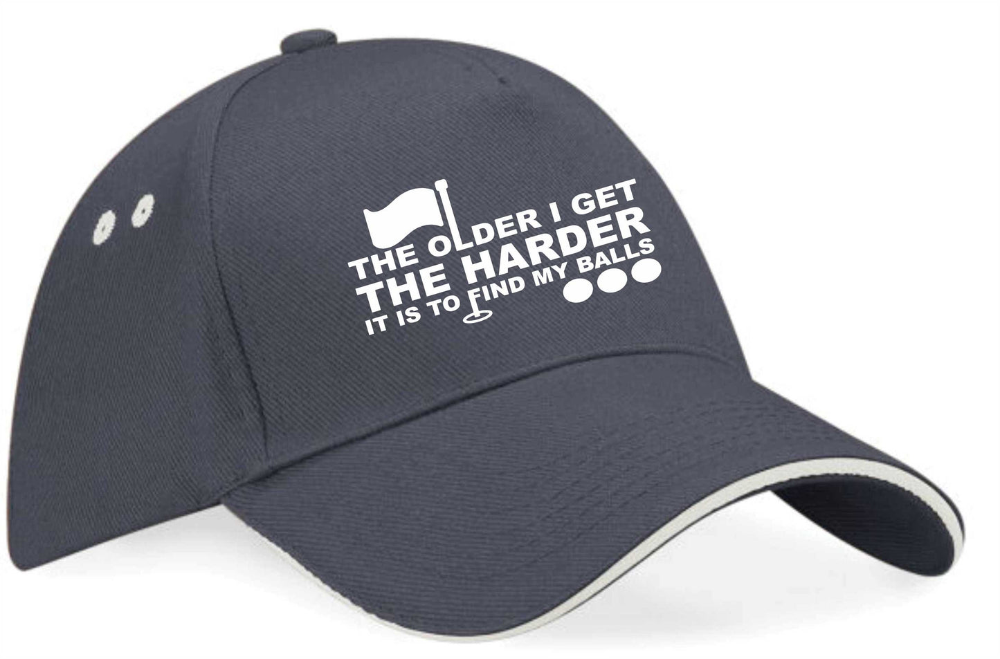 Older I Get Harder To Find Balls Baseball Cap Golfers Gift For Men