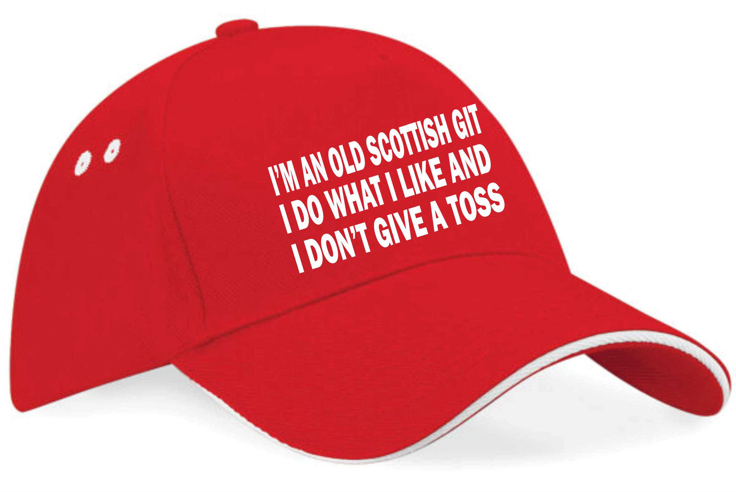 Old Scottish Git Don't Give A Toss Baseball Cap Scotland Gift For Men & Ladies