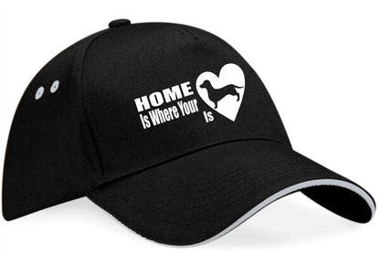 Home Is Where Dachshund Is Baseball Cap Dog Lovers Gift For Men & Ladies