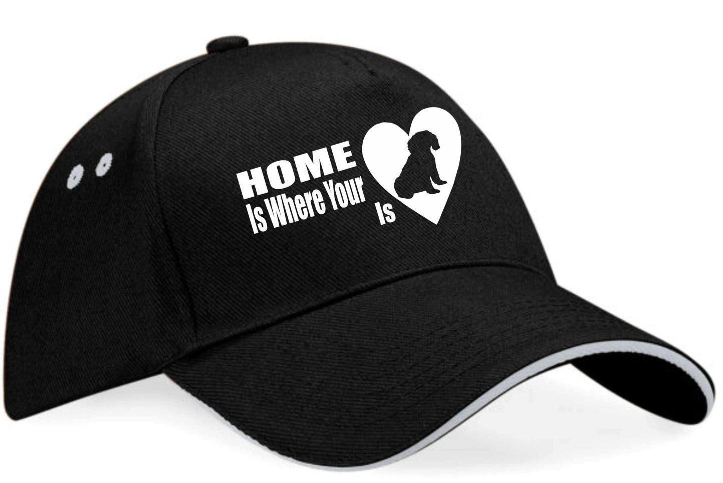 Home Is Where Cavapoo Is Baseball Cap Dog Lovers Gift For Men & Ladies