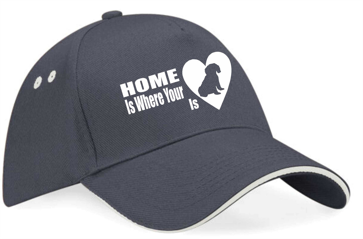 Home Is Where Cavapoo Is Baseball Cap Dog Lovers Gift For Men & Ladies