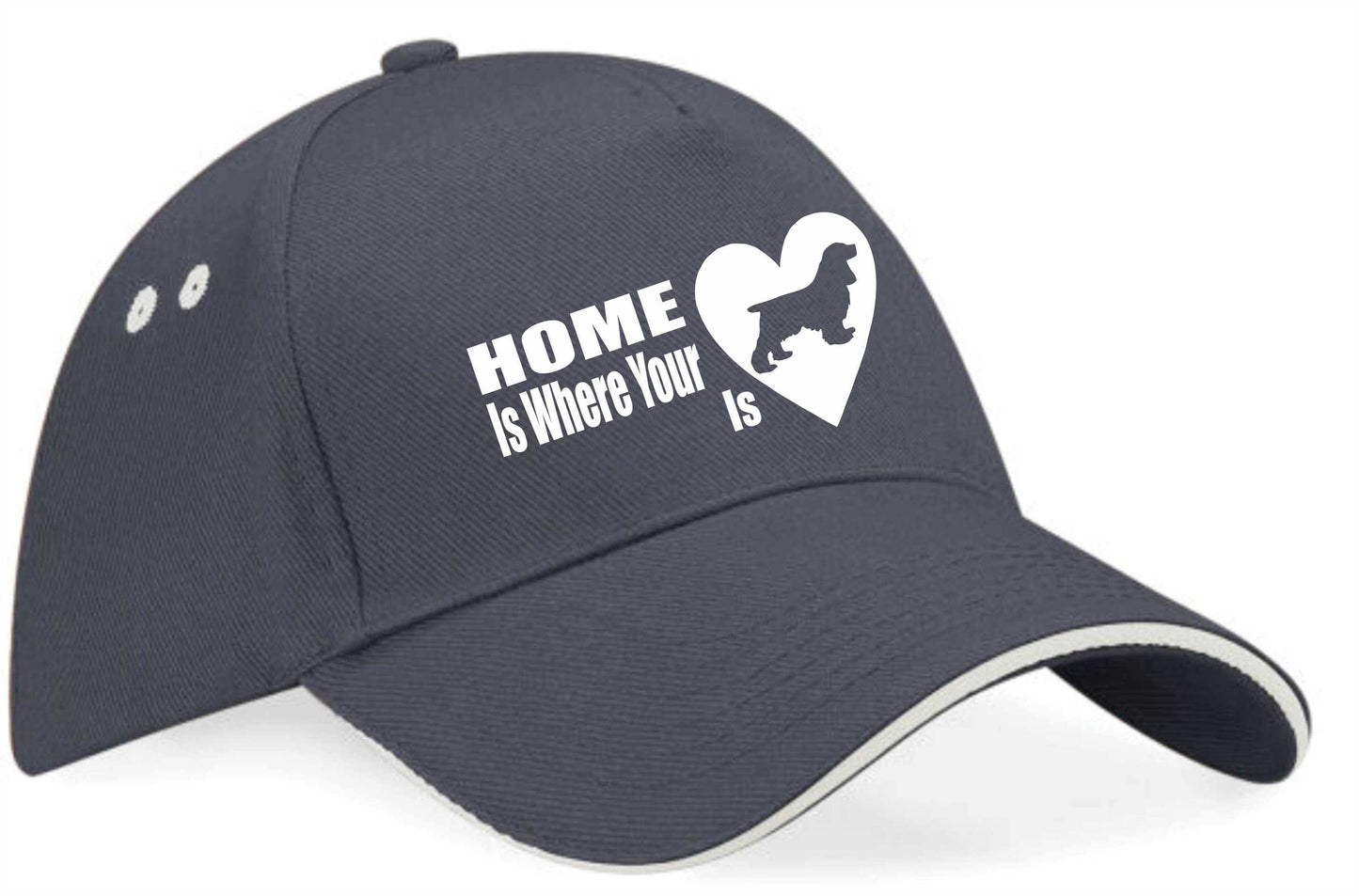 Home Is Where Cocker Spaniel Is Baseball Cap Dog Lovers Gift For Men & Ladies