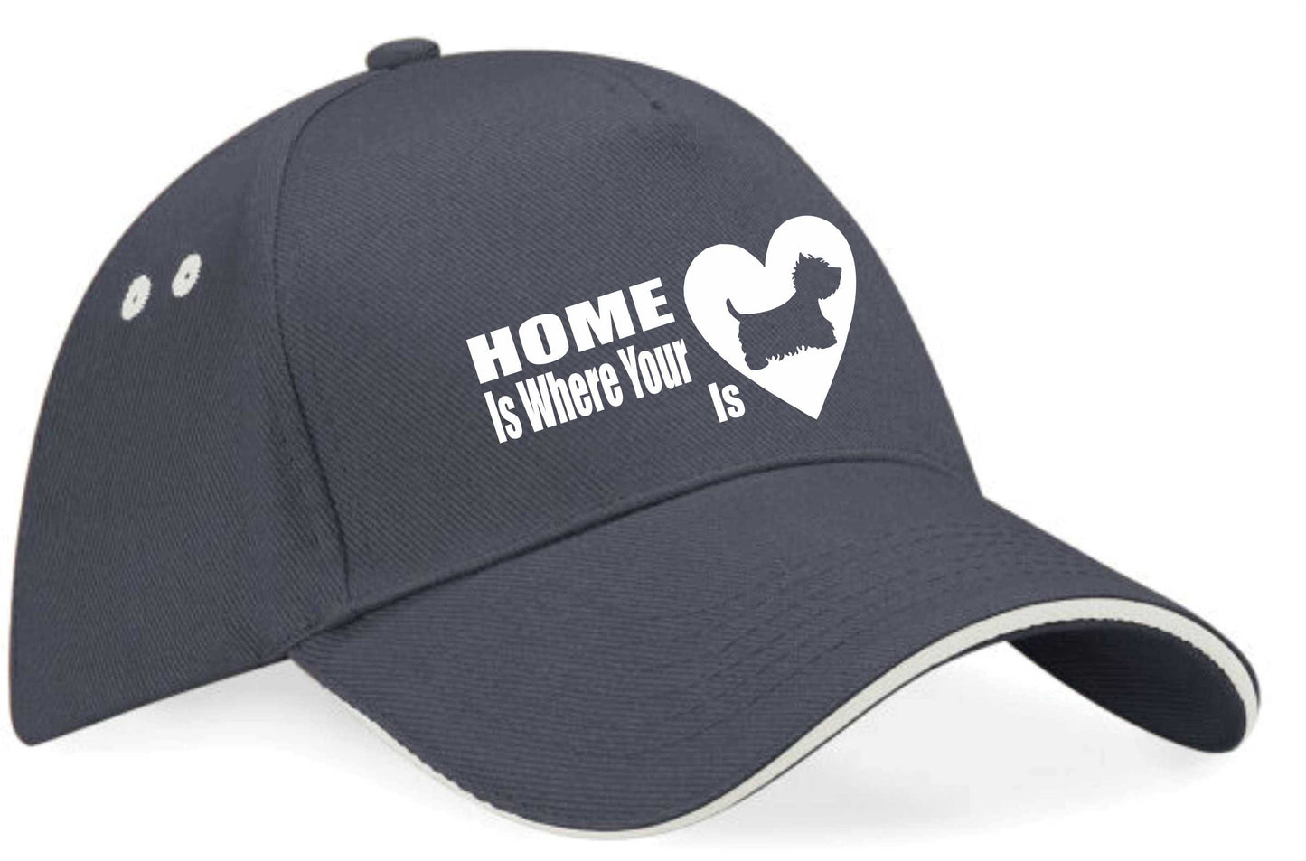 Home Is Where Westie Is Baseball Cap Dog Lovers Gift For Men & Ladies