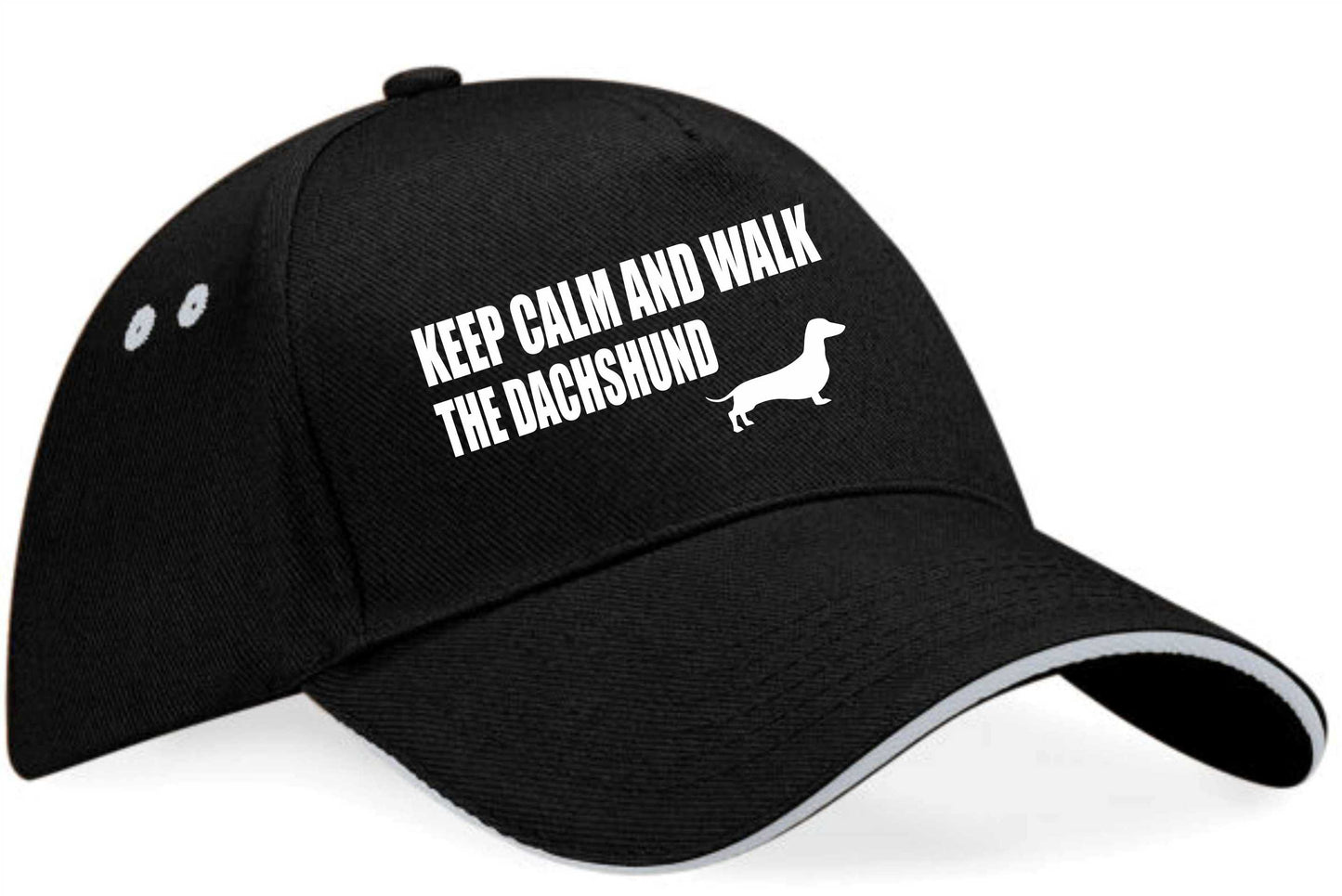 Keep Calm & Walk Dachshund Baseball Cap Dog Lovers Gift For Men & Ladies