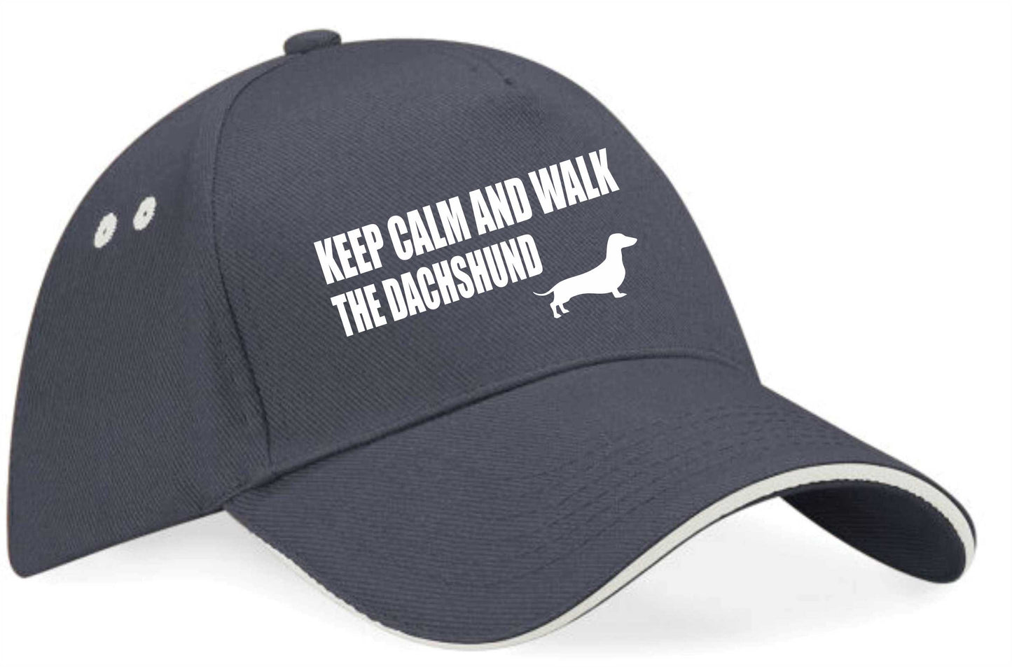 Keep Calm & Walk Dachshund Baseball Cap Dog Lovers Gift For Men & Ladies