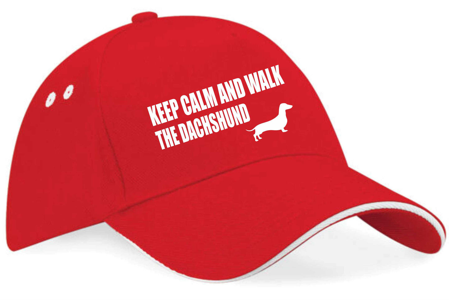 Keep Calm & Walk Dachshund Baseball Cap Dog Lovers Gift For Men & Ladies