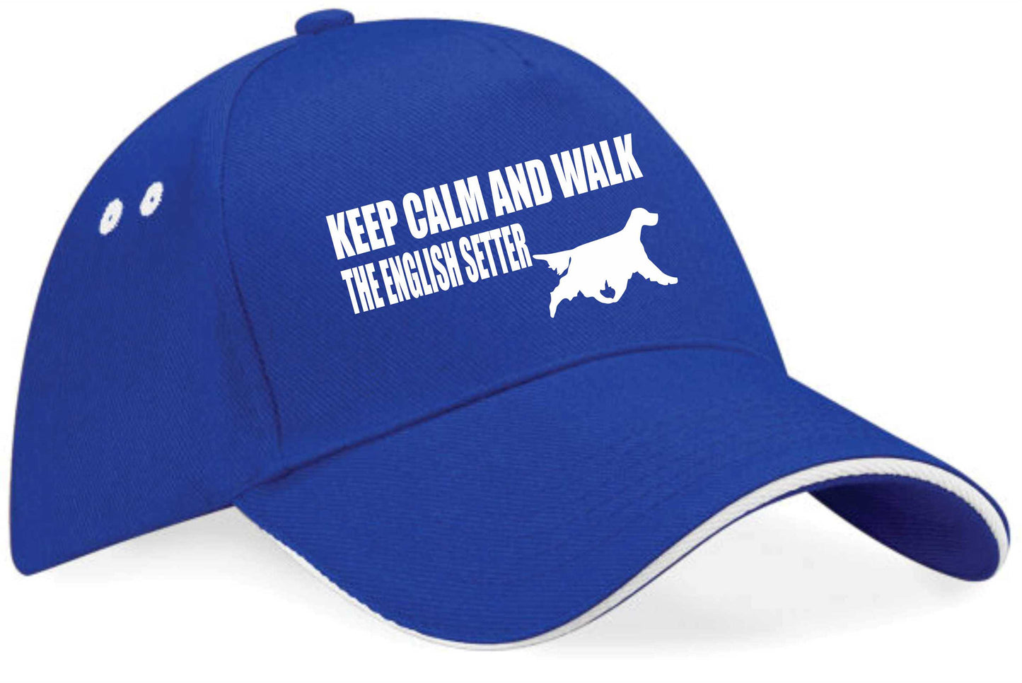 Keep Calm & Walk English Setter Baseball Cap Dog Lovers Gift For Men & Ladies