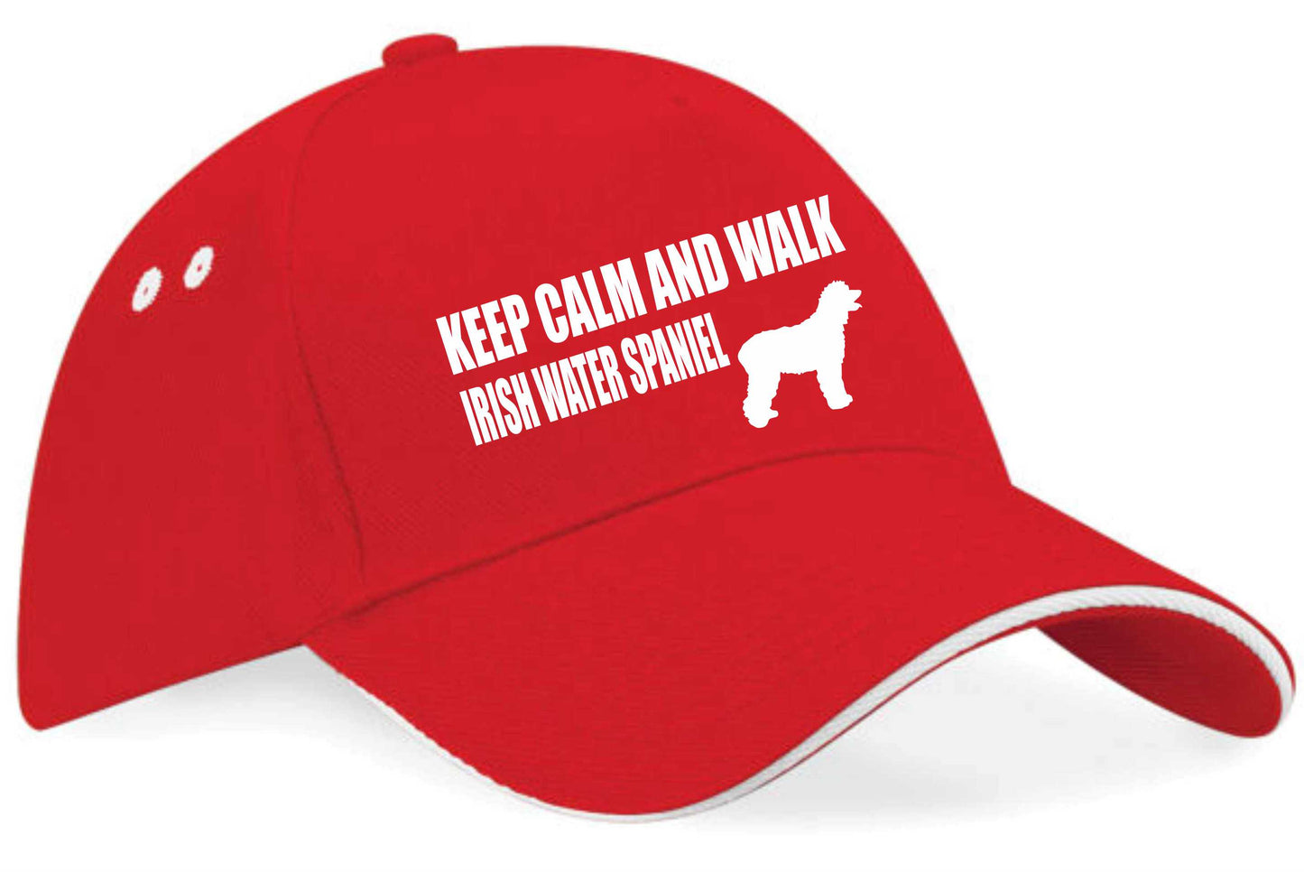 Keep Calm & Walk Irish Water Spaniel Baseball Cap Dog Lovers Gift Men & Ladies