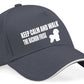 Keep Calm & Walk The Bichon Frise Baseball Cap Dog Lovers Gift For Men & Ladies