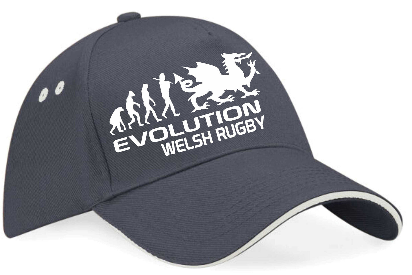 Evolution Of Welsh Rugby Baseball Cap Birthday Gift Wales Unisex Cap