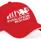 Evolution Of Welsh Rugby Baseball Cap Birthday Gift Wales Unisex Cap