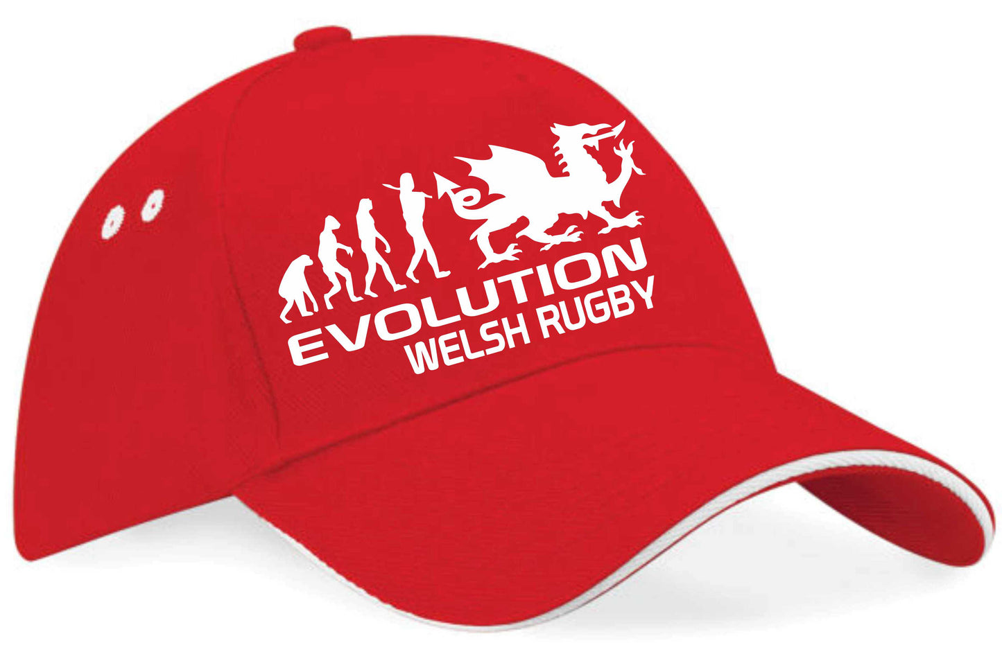 Evolution Of Welsh Rugby Baseball Cap Birthday Gift Wales Unisex Cap