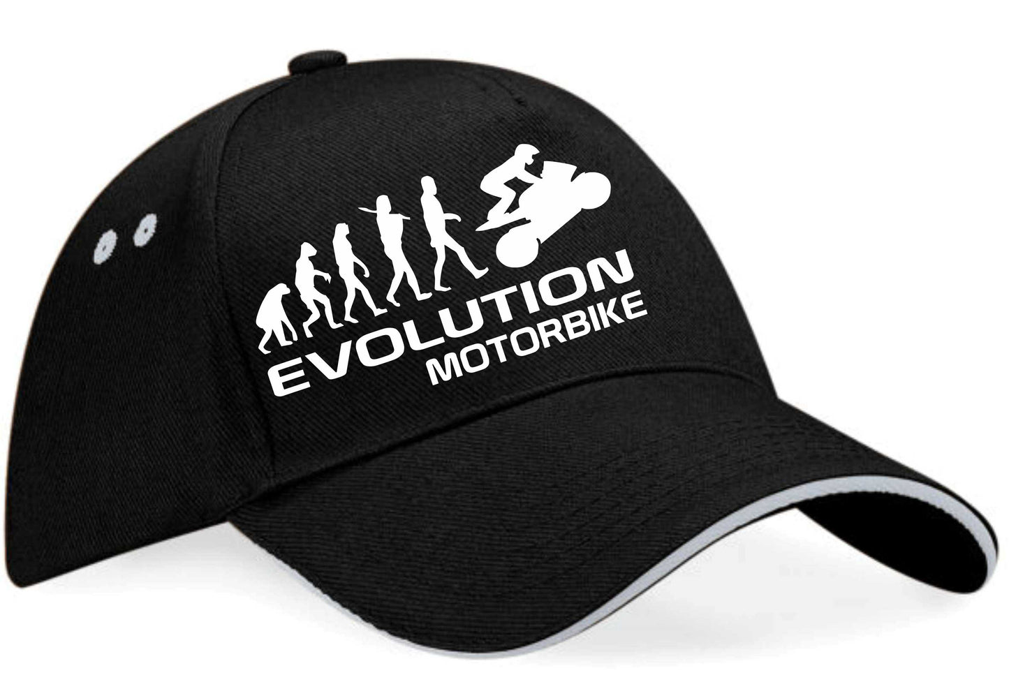 Evolution Of A Motorbike Baseball Cap Bikers Birthday Gift Unisex