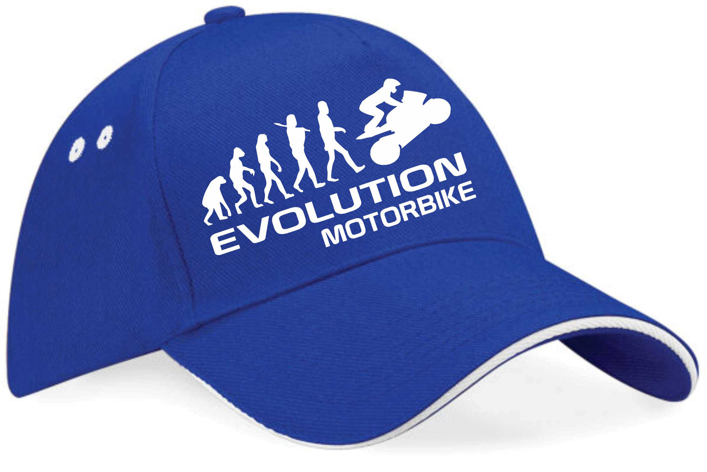 Evolution Of A Motorbike Baseball Cap Bikers Birthday Gift Unisex