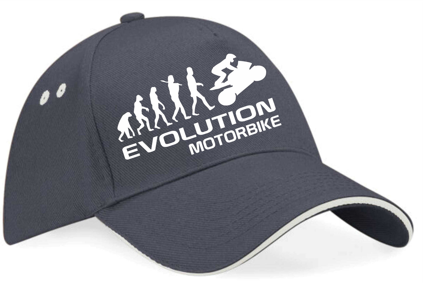 Evolution Of A Motorbike Baseball Cap Bikers Birthday Gift Unisex