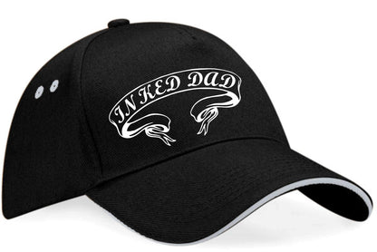 Inked Dad Baseball Cap Tattoo Fan Birthday Gift For Men & Women