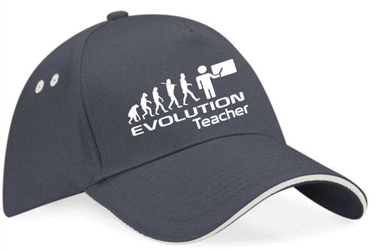 Evolution Of A Teacher Baseball Cap Funny Birthday Gift For Men & Women